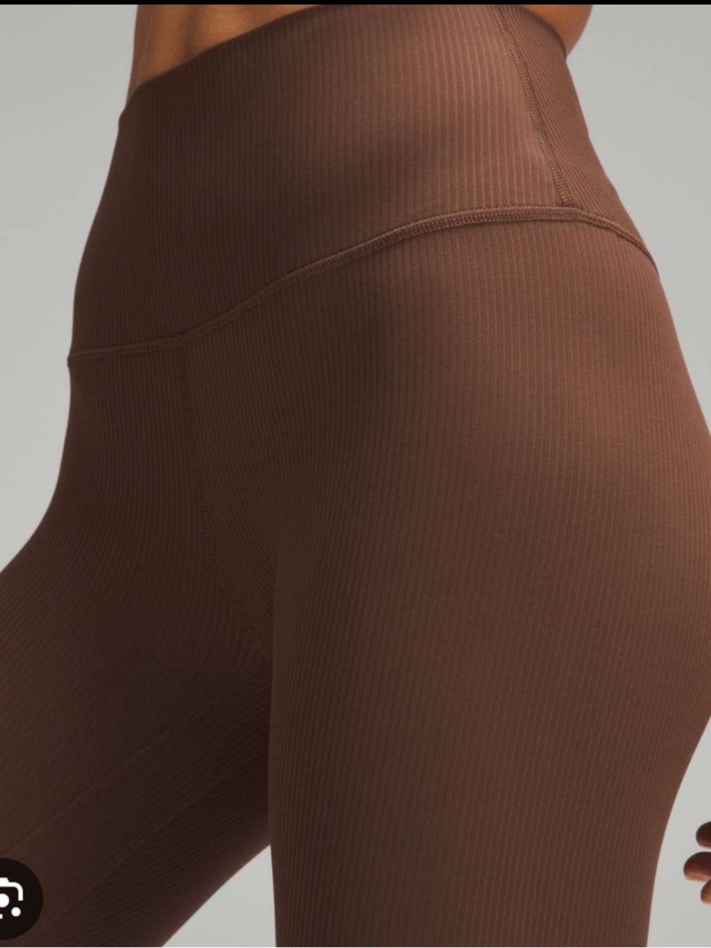 lululemon athletica Align™ High-Rise Ribbed Leggings in Espresso Brown